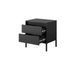 Тумба прикроватная Perfect Home Сенсо / Senso 2S/53 с 2 ящиками Черный