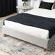 Кровать бархатная  DENNIS Velvet  Mebel Elite 120x200 Светло Серый