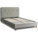 Кровать бархатная  DENNIS Velvet  Mebel Elite 120x200 Светло Серый