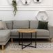 Журнальний столик МОДЕРН М Home Deco Чорний / Дуб