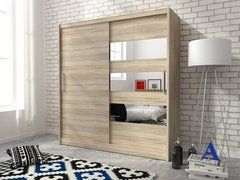 Шафа-купе Perfect Home Мая III / Maja III 200 2-дверна з дзеркалом Дуб сонома жива фотографія