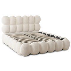 Ліжко с контейнером ANKARA Boucle Cream 160x200 Крем жива фотографія