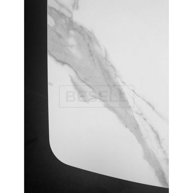 Стіл розкладний ELVI MATTE STATURARIO Concepto 120(180)x80 Кераміка Матовий Білий жива фотографія