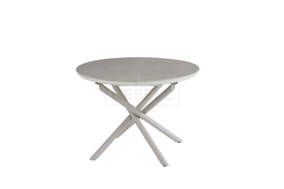 Стол Обеденный LUNAR R CERAMIC Carmen LG Matt +Sahara leg Bjorn 105(145)х105  Беж реальная фотография