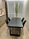 Стол Обеденный D77 КЕРАМИКА Nero Marquina Италия ST 180(240)х90 см Черный