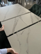 Стіл розкладний DETROIT CERAMIC Intarsio 160(200)x90 Білий Ефект Мармуру