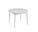 Стол Обеденный ASKOLD R CERAMIC Snow white Matt (White leg) Bjorn 120(160)х120 Белый Эффект Мрамора реальная фотография