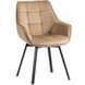Стул поворотный LUNA Velvet Mebel Elite Бежевый