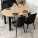 Стілець оксамитовий MEBEL ELITE BARI Чорний
