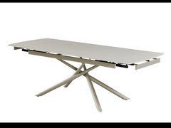 Керамический стол Пино TML-1200 VETRO 180(240)x90 Венеция деликато + капучино реальная фотография
