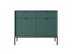 Комод Perfect Home Новая/Nova 2-дверный с 2 ​​ящиками и черными ножками KSZ104 Лабрадор реальная фотография