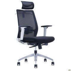 Компьютерное кресло Install White AMF Чорный реальная фотография