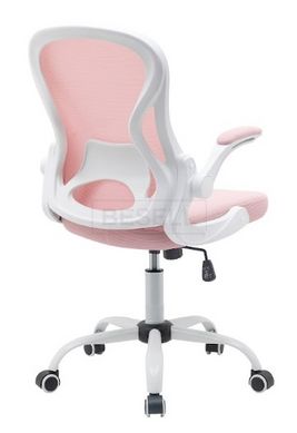 Компьютерное кресло CANDY  Intarsio Розовый /Белый реальная фотография
