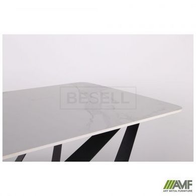 Cтол обеденный William AMF 180X80 ceramics Carrara bianco реальная фотография