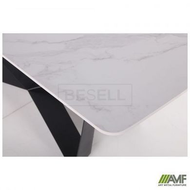 Cтол обеденный William AMF 180X80 ceramics Carrara bianco реальная фотография