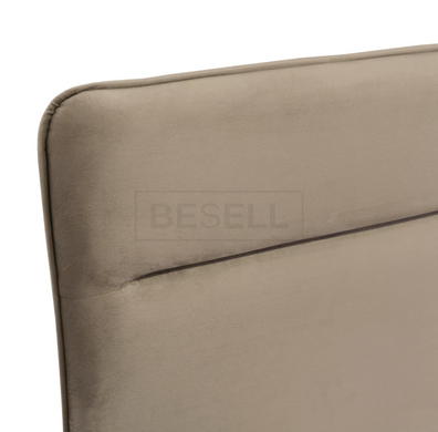 М'яке Ліжко NICEA Velvet Mebel Elite 160x200 см Беж жива фотографія