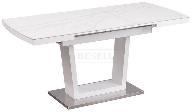 Стол Раскладной DT 8073 DAOSUN 120(160)x80 Керамика Белый реальная фотография