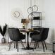 Стул поворотный LUNA Velvet Mebel Elite Черный