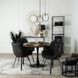 Стул поворотный LUNA Velvet Mebel Elite Черный