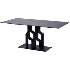 Стол обеденный ETNA LOFTY BLACK Concepto 180x90 Керамика Черный реальная фотография