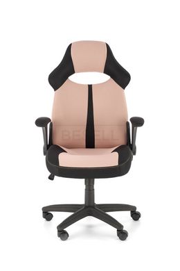 Кресло поворотное BLOOM Halmar Розовый/Черный реальная фотография