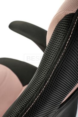 Кресло поворотное BLOOM Halmar Розовый/Черный реальная фотография