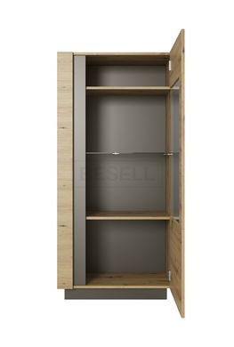 Вітрина низька Perfect Home Арко / Arco 1-дверна 1D1W/72 Дуб артизан/графіт жива фотографія