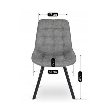 Стул MEBEL ELITE RICK 2 Серый реальная фотография