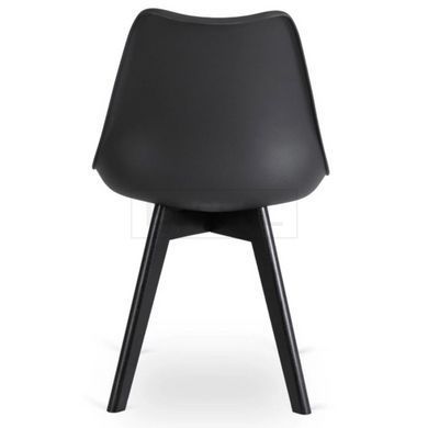 Стул MEBEL ELITE SCANDI Черная экокожа/Черный дуб реальная фотография