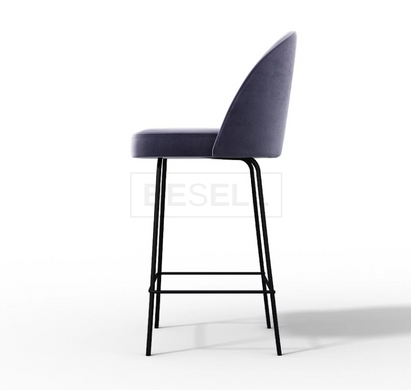 Барный стул RIO M bar Bonsso Серый / Металл реальная фотография