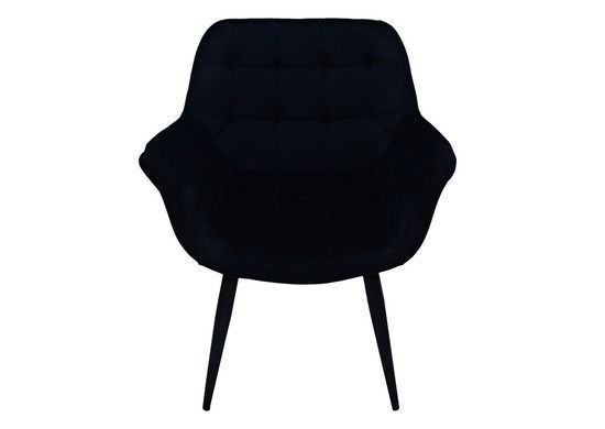 Кресло ELEGANTE Velvet Intarsio Черный реальная фотография