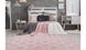 Ворсовой Ковер Monroe Arhome с принтом ромб 80х150 Розовый
