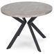 Стіл розкладний MEBEL ELITE DORIAN 80(160)х80 см  бетон / чорний