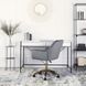 Компьютерное кресло MILAN Velvet Mebel Elite Серый / Золотой