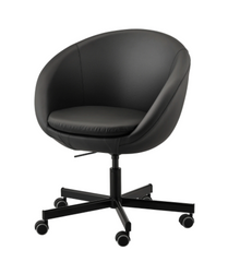 Компьютерное кресло SKRUVSTA IKEA Черный реальная фотография