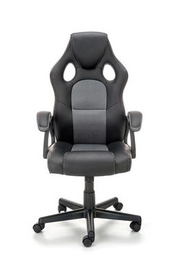Компьютерное кресло BERKEL Halmar Черно-Серое реальная фотография