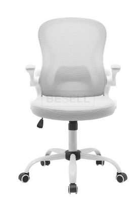 Компьютерное кресло CANDY  Intarsio Серый /Белый реальная фотография