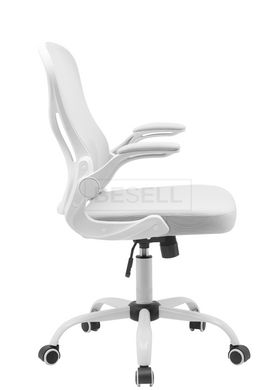 Офісне крісло CANDY Intarsio Сірий / Білий жива фотографія