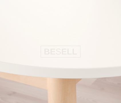 Стол Обеденный VEDBO IKEA 160х95 см Белый реальная фотография