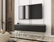 Тумба під телевізор Perfect Home Оро / Oro 2-дверна з золотими ніжками RTV135 Чорний жива фотографія