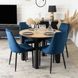Стілець оксамитовий MEBEL ELITE BARI Темно-синій