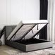 Кровать двуспальная бархатная 140x200 MEBEL ELITE TINGA Velvet Серый