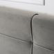 Кровать двуспальная бархатная 140x200 MEBEL ELITE TINGA Velvet Серый