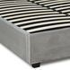 Кровать двуспальная бархатная 140x200 MEBEL ELITE TINGA Velvet Серый