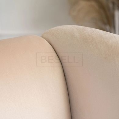 Кресло мягкое бархатное MEBEL ELITE KLARIS 2 Velvet Беж