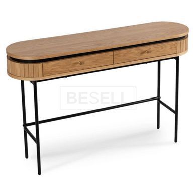 Туалетный столик BECK Mebel Elite 120 Дуб рифленый реальная фотография