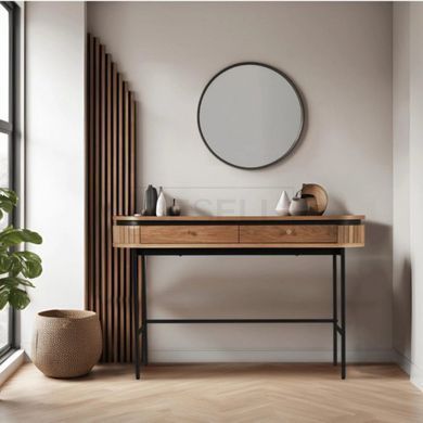 Туалетный столик BECK Mebel Elite 120 Дуб рифленый реальная фотография