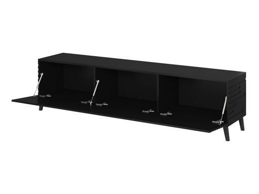 ТВ Тумба NOVA RTV Cama 186 Черный мат реальная фотография