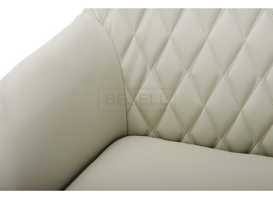 Кресло поворотное R-85 Vetro Светло-Серый Экокожа реальная фотография