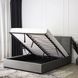 Кровать двуспальная бархатная 140x200 MEBEL ELITE TINGA Velvet Серый